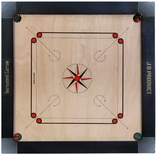 35 Inch Club Tournament Carrom Board Full Water Proof (Matte) - Image 2