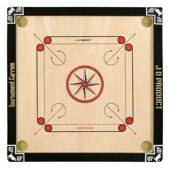 JD SPORTS 26 INCH MEDIUM WATERPROOF PLY CARROM BAORD