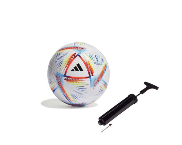 JD Sports 2022 World Cup Football With Air Pump Material Rubber Multicolor Size 5 No. Pack Of 1
