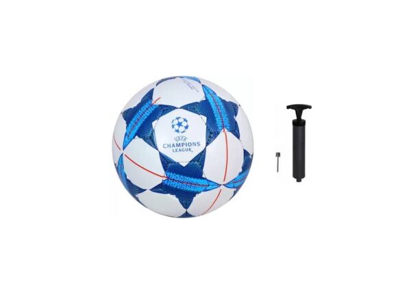 JD SPORTS Champions League Football with Pump Blue Color Size-5 Football